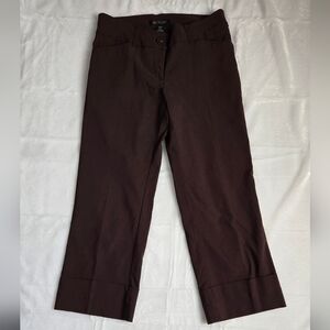 Stylish Cropped Brown Pants